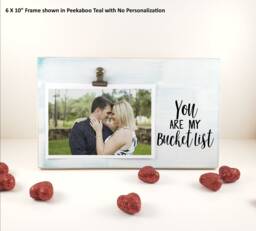 Anniversary Gift For Him, Retirement Frame, You Are My Bucket List Wood Picture Personalizedphoto Holder, Cute - thumbnail 1