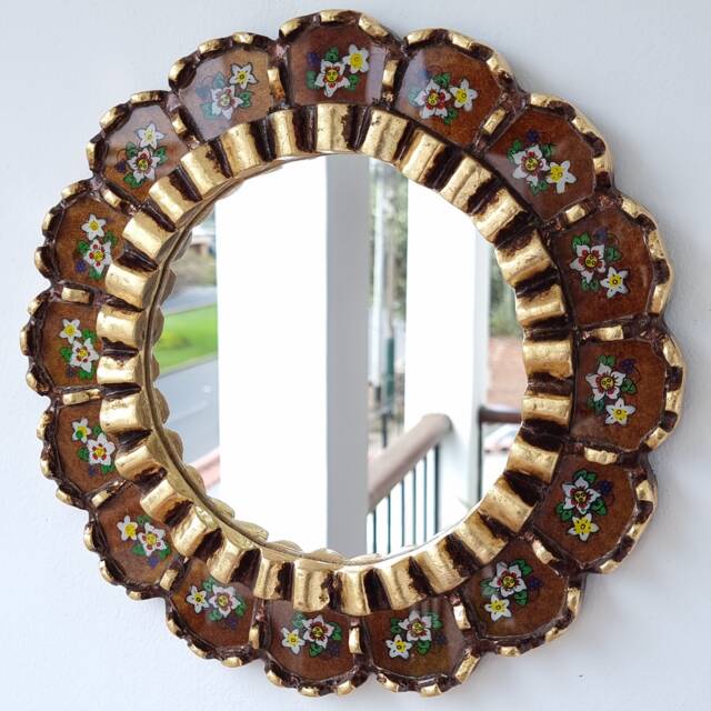"Peruvian Mirrors ""Armoniosa 30cm Walnut" - image 1