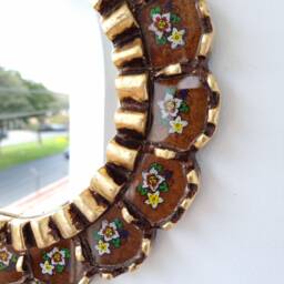 "Peruvian Mirrors ""Armoniosa 30cm Walnut" - thumbnail 3