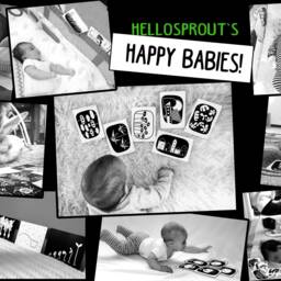 Baby Gift Alphabet Black & White Art Flash Cards - 26 Printed Cards - thumbnail 4