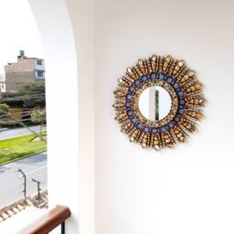 "Peruvian Mirrors - ""Blue Eye 45cm" - thumbnail 2