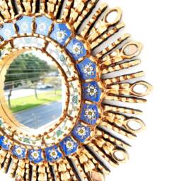 "Peruvian Mirrors - ""Blue Eye 45cm" - thumbnail 3
