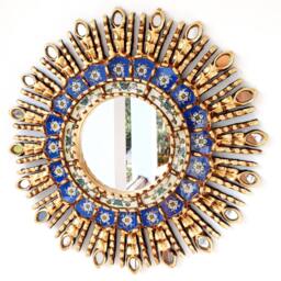 "Peruvian Mirrors - ""Blue Eye 45cm"