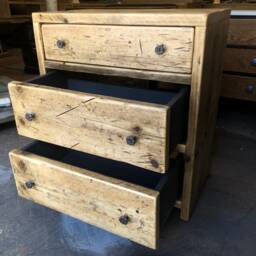 Lancaster - Reclaimed Timber Bathroom Vanity Unit Handmade Rustic Cabinet Custom Size Options - thumbnail 4