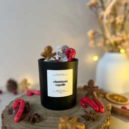 Gingerbread Festive Candle - Unique Novelty Gift Decorative House Reindeer Snowman Christmas Tree Santa Gifts For Her & Him - thumbnail 2