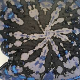 Tie Dye Circle Velvet Cushion - Mauve - thumbnail 4