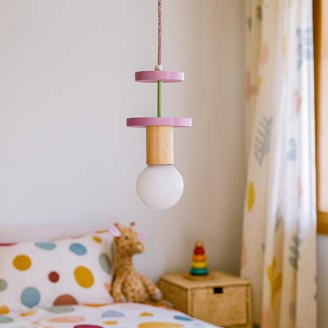 Colorful Hanging Lamp To Light Up Your Little One's Space, Whimsical Nursery Pendant For Kids Room Decor - image 1
