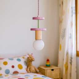 Colorful Hanging Lamp To Light Up Your Little One's Space, Whimsical Nursery Pendant For Kids Room Decor