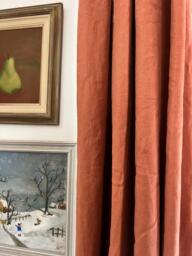 Handmade Heavy Weight Linen Curtains, Thermal Interlined, Pencil Pleat - thumbnail 1