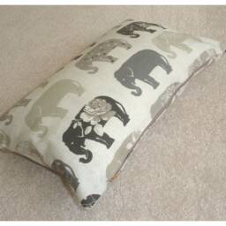 "10x16 Tempur Travel Pillow Cover With Zip 40x26cm Elephant Grey Bolster Oblong Cushion Case Sham Pillowcase 16""x10" - thumbnail 2