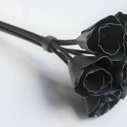 Metal Tulip Bouquet, Wedding 11Th Anniversary, Memorial Flowers - thumbnail 2