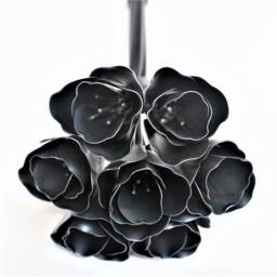 Metal Tulip Bouquet, Wedding 11Th Anniversary, Memorial Flowers - thumbnail 4