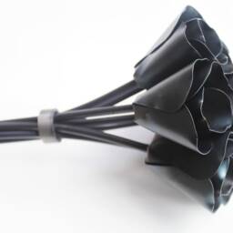 Metal Tulip Bouquet, Wedding 11Th Anniversary, Memorial Flowers - thumbnail 3