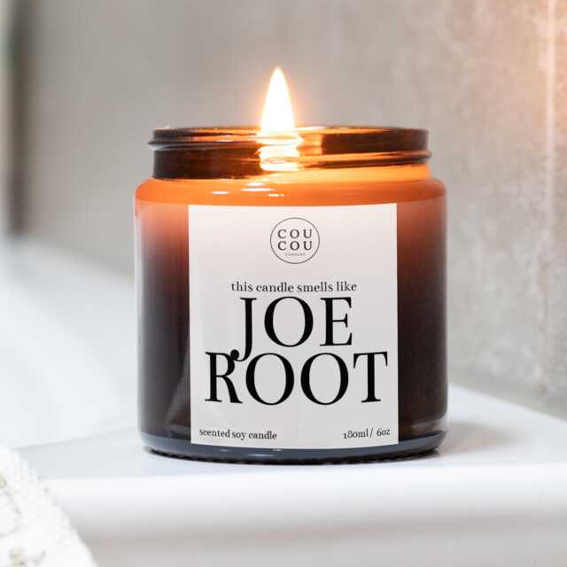 Joe Root Candle, Cricket Gifts For Men, Funny Candles, Luxury Soy Wax - image 1