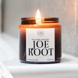 Joe Root Candle, Cricket Gifts For Men, Funny Candles, Luxury Soy Wax - thumbnail 1