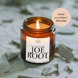 Joe Root Candle, Cricket Gifts For Men, Funny Candles, Luxury Soy Wax - thumbnail 3