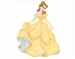 Enchanted Rose Princess - 933mm High X 756mm Wide - Wall Sticker - thumbnail 1