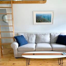 White & Wood Grain Surfboard Coffee Table - thumbnail 4