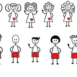 Personalised Cushion, Nanny, Mum, Grandad, Dad Gift, Stick People Family, Grandchildren, Kids Names, Favourite Call Me - thumbnail 2