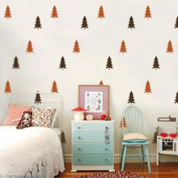 Pine Tree Wall Decals Forest Nursery Decor - Removable Vinyl - thumbnail 3