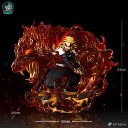 Pillar Of The Blazing Heart - Flame Swordsman Demon Hunter Inferno Anime Ky??jur?? Rengoku Resin Figure 16K - thumbnail 2