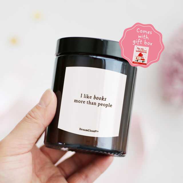 Birthday Gift For Her Friend Book Lover - Readers Bookworm Booktok Reading Candle Retirement Books More Than People - image 1