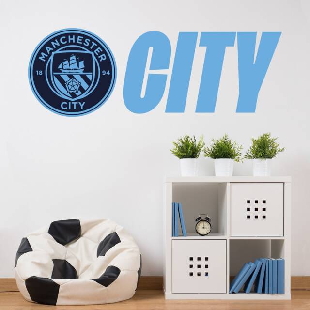 Manchester City Football Club - Crest & City Wall Sticker - image 1