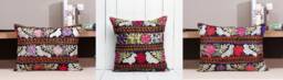 "Set Of 3 Pcs, Suzani Pillow Cover, Uzbek Pillow, 16.93"" X 21.85" - thumbnail 1