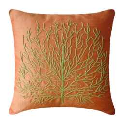 "Handmade Tree Throw Pillow Cover 16""x16" - thumbnail 1