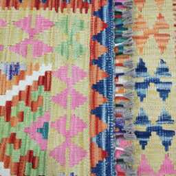Tribal Rug, Handmade Artisan Afghan Turkish Scandinavian Navajo Bohemian Flatweave Wool Kilim Rug 149x105 cm - thumbnail 3