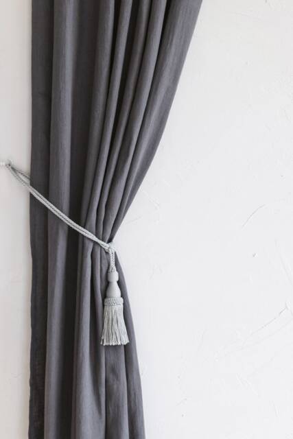 Curtain Tie Back, Tassel Tiebacks, Luxurious Ivory Tie-Back With Tassels, Boho Style Tieback, Cream Holdbacks Macrame - image 1