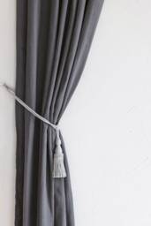 Curtain Tie Back, Tassel Tiebacks, Luxurious Ivory Tie-Back With Tassels, Boho Style Tieback, Cream Holdbacks Macrame - thumbnail 1