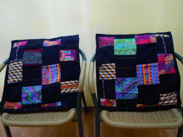 C23 Two Guatemalan Huipil Pillow Covers From Chichicastenango - image 1