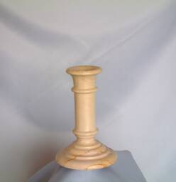 Teak Marble Candlestick - thumbnail 1