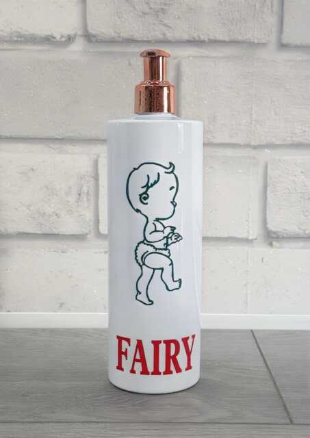 Rose Gold Fairy Washing Up Liquid Kitchen Soap Dispenser 500Ml - Reusable Pump Bottle Sink D??cor New Home Gift - image 1