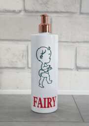Rose Gold Fairy Washing Up Liquid Kitchen Soap Dispenser 500Ml - Reusable Pump Bottle Sink D??cor New Home Gift
