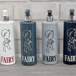 Rose Gold Fairy Washing Up Liquid Kitchen Soap Dispenser 500Ml - Reusable Pump Bottle Sink D??cor New Home Gift - thumbnail 2