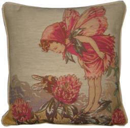 Flower Fairies Clover Tapestry Cushion Pillow From The Books Of Cicely Mary Barker