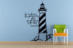Isaiah 6019 Hope Anchor Bible Verse Quote Saying Citation Words Light House Wall Room Vinyl Mural Art Decor Decal Sticker L1625 - thumbnail 1