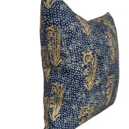 Lisa Fine Kalindi Indigo Cushion Cover Pillow Double Sided - thumbnail 2