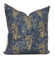 Lisa Fine Kalindi Indigo Cushion Cover Pillow Double Sided - thumbnail 1