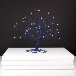 starry Night Wire Tree Sculpture Van Gogh Painting Inspired Art - thumbnail 1