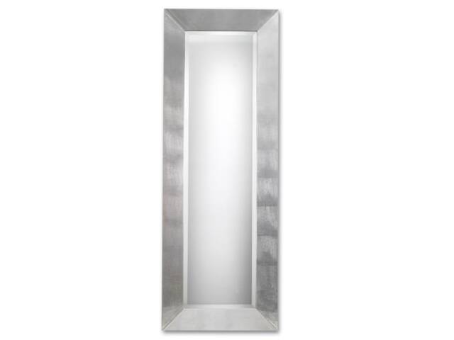 Modern Long Mirror Silver Leaf Design - Made in Italy Italian Entryway Bedroom Living Room Home Decor Item# 5074 - image 1