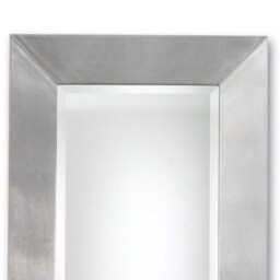 Modern Long Mirror Silver Leaf Design - Made in Italy Italian Entryway Bedroom Living Room Home Decor Item# 5074 - thumbnail 3