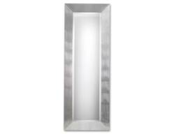 Modern Long Mirror Silver Leaf Design - Made in Italy Italian Entryway Bedroom Living Room Home Decor Item# 5074 - thumbnail 1