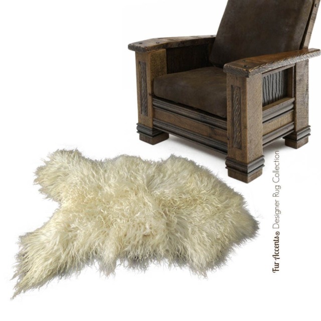 Plush Faux Fur Area Rug - Shaggy English Sheepskin Pelt, Handmade Usa - image 1