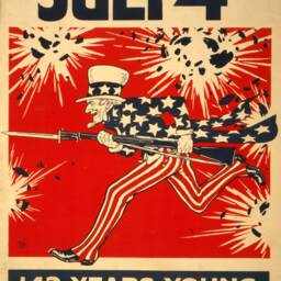 Vintage 1918 Uncle Sam July 4Th Poster Reprint - thumbnail 3