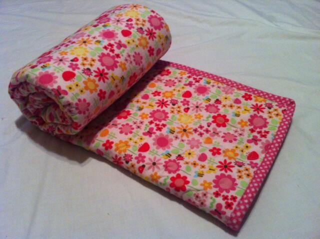 "Quilted Toddler Blanket - 40""x50" - image 1