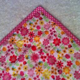 "Quilted Toddler Blanket - 40""x50" - thumbnail 2