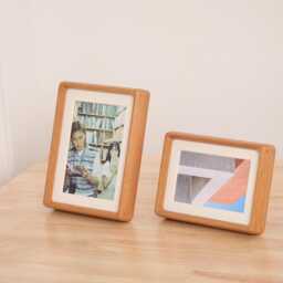 Photo Frame - 4x6 5x7 6x8 8x10 Wood Personalized Gifts Teak Black Walnut Rustic Nordic Wall Table Picture Print